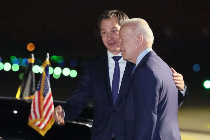 Le président américain Joe Biden accueilli mercredi soir par le Premier ministre belge Alexander De Croo