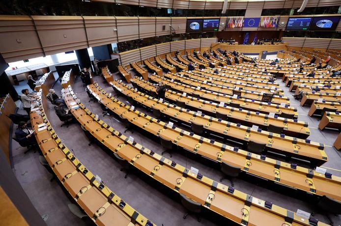 Het Europees parlement in Brussel