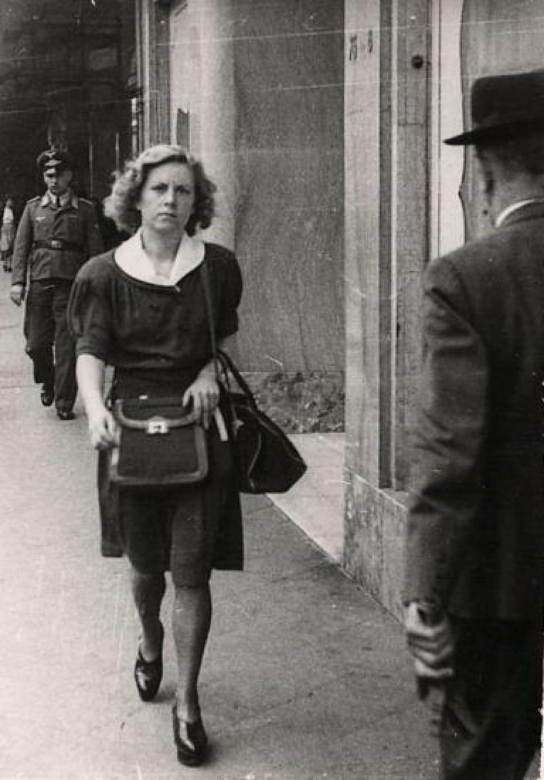 De enige foto die er nog is van Andrée Geulen tijdens de Tweede Wereldoorlog. Beeld rv