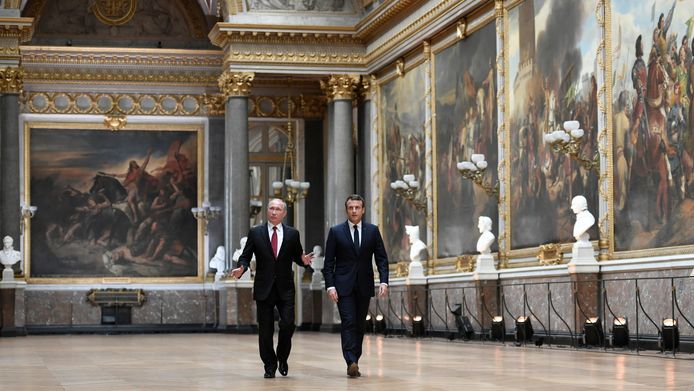 Putin durante la sua visita a Versailles nel 2017.