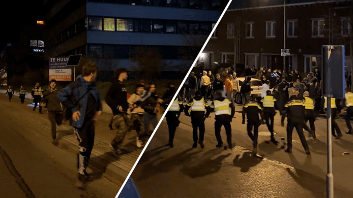 De politie heeft in de nacht van zaterdag op zondag een illegale raveparty beëindigd. Honderden mensen waren aan het feesten in een leegstaand kantoorpand in Maastricht.