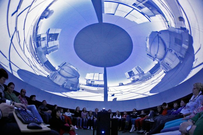 Het planetarium van de sterrenwacht in Lochem.