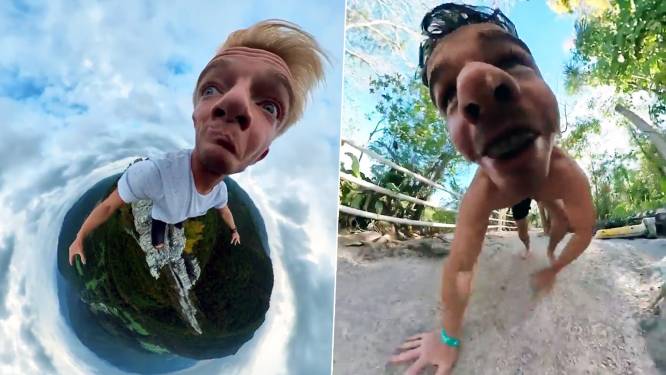 Wat krijg je met een 360 gradencamera in je mond? Deze dolkomische beelden