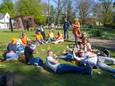 het Stadswandelpark tijdens Koningsdag.