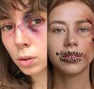 Russische vrouwen gooien selfies in de strijd tegen huiselijk geweld