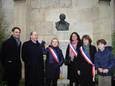 De inhuldiging van de buste van Verhaeren in Parijs