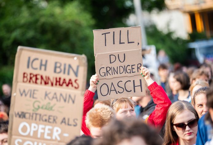 Les protestations contre Rammstein à Vienne.