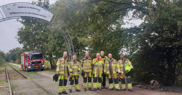 Brandweer Groesbeek rukt uit voor ‘internationaal' brandje.
