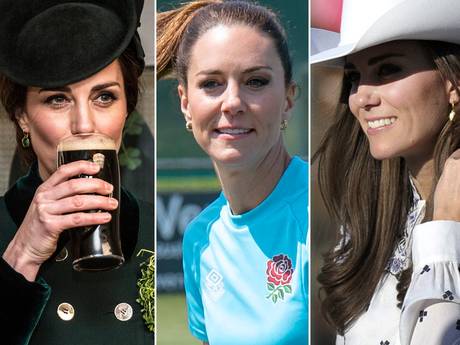 Prinses Kate aan het bier, op de glijbaan en bij de rugby: 20 foto’s van haar ‘normaalste’ momenten