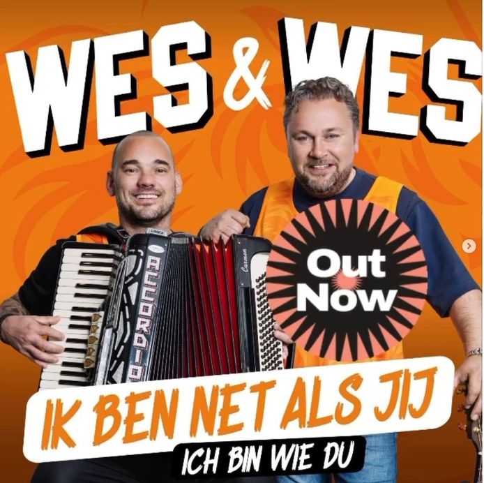 Wes en Wes met hun EK-hit.