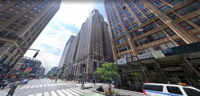 A view of the New Yorker Hotel.