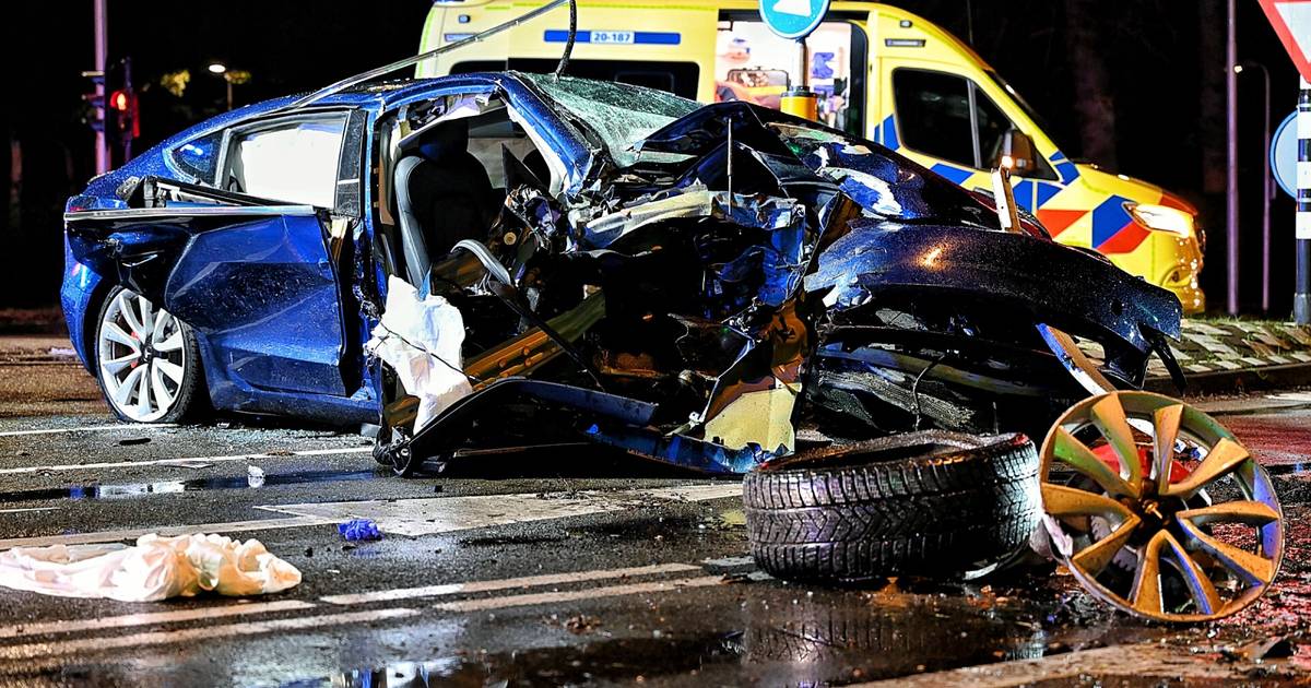 Dode en vier zwaargewonden bij botsing tegen boom in Tilburg: ‘Ik hoor hier vaak remmen en klappen, maar dit heb ik nog niet m