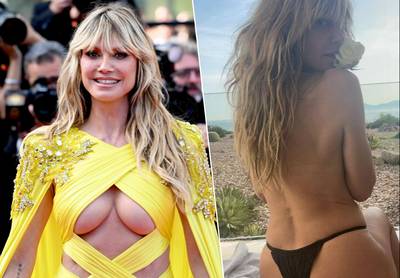 Na opvallende passage in Cannes: Heidi Klum gaat topless op Instagram