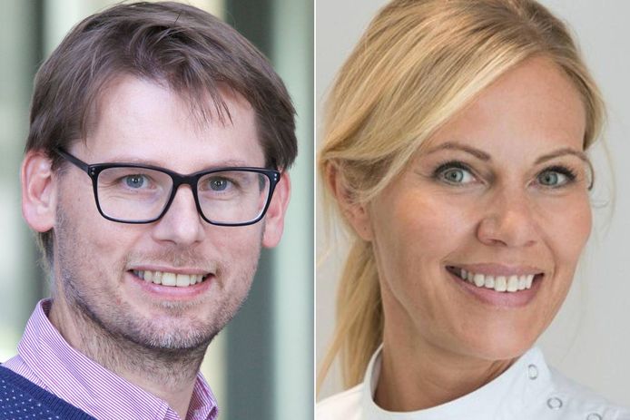 A sinistra: il dentista Frank Heribault e a destra: il dentista Laurence Amand.