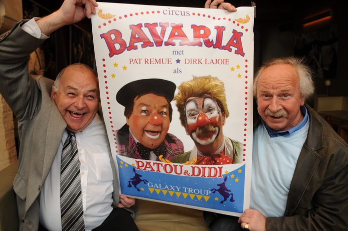 Pat Remue & Dirk Lajoie als Clowns van circus Bavaria.