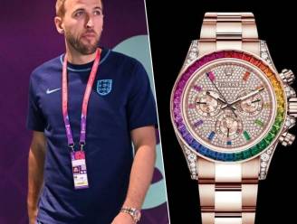 Een uiterst zeldzaam horloge van 623.000 euro: Kane niet met ‘OneLove’-armband, wel met “meesterwerk” in kleuren van regenboog 