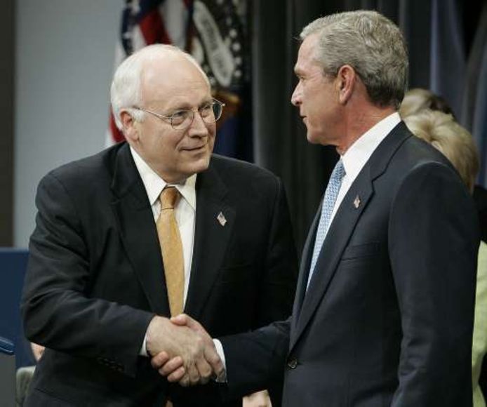 Dick Cheney als vicepresident onder George W. Bush.