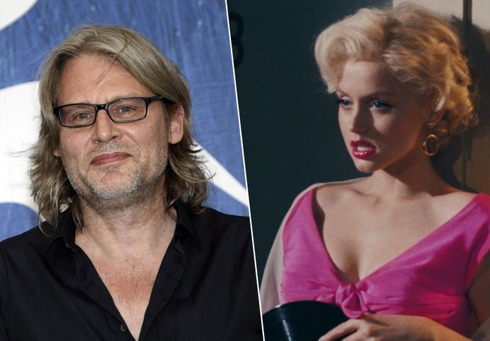 Regisseur Andrew Dominik en Ana de Armas als Marilyn Monroe in 'Blonde’.