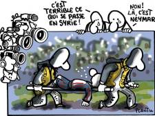 "C'est terrible ce qui se passe en Syrie! Non là, c'est Neymar"