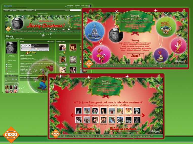 Een commerciële-kerst-pimp. Beeld Hyves