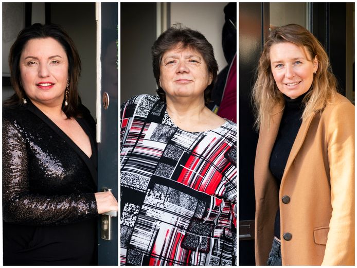 Angelina van Sas, Jannie Huppertz en Liane Horsting.