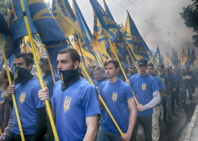 Partisans du bataillon d'Azov.