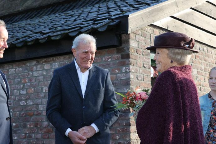 Prinses Beatrix is woensdagochtend op bezoek bij het Boerenbondmuseum in Gemert.