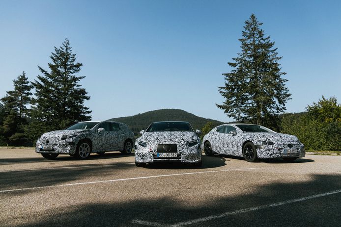 Mercedes-Benz is druk bezig met het testen van de elektrische modellen die de komende twee jaar worden uitgebracht