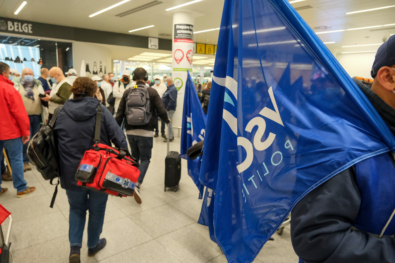 Action de la police fédérale à l'aéroport de Bruxelles-National