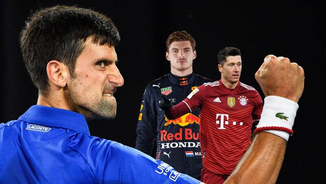 Europese persbureaus: Djokovic voor Lewandowski en Verstappen