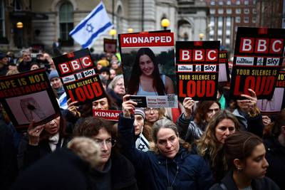 Des manifestants se rassemblent à Londres pour alerter sur le sort les femmes otages du Hamas