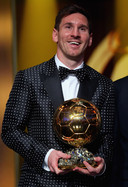 Lionel Messi tijdens het Ballon d'Or Gala in 2012.