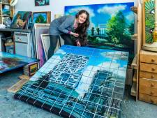 Sophia maakt prachtige schilderijen van het moderne Utrecht, maar niemand koopt ze: ‘Ze kosten echt tering veel tijd’