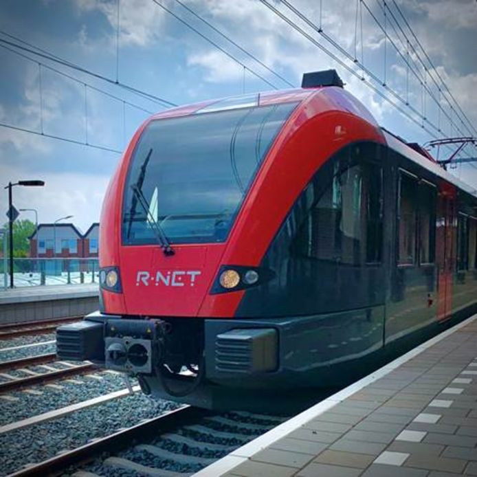Een trein van de MerwedeLingeLijn tussen Dordrecht en Geldermalsen