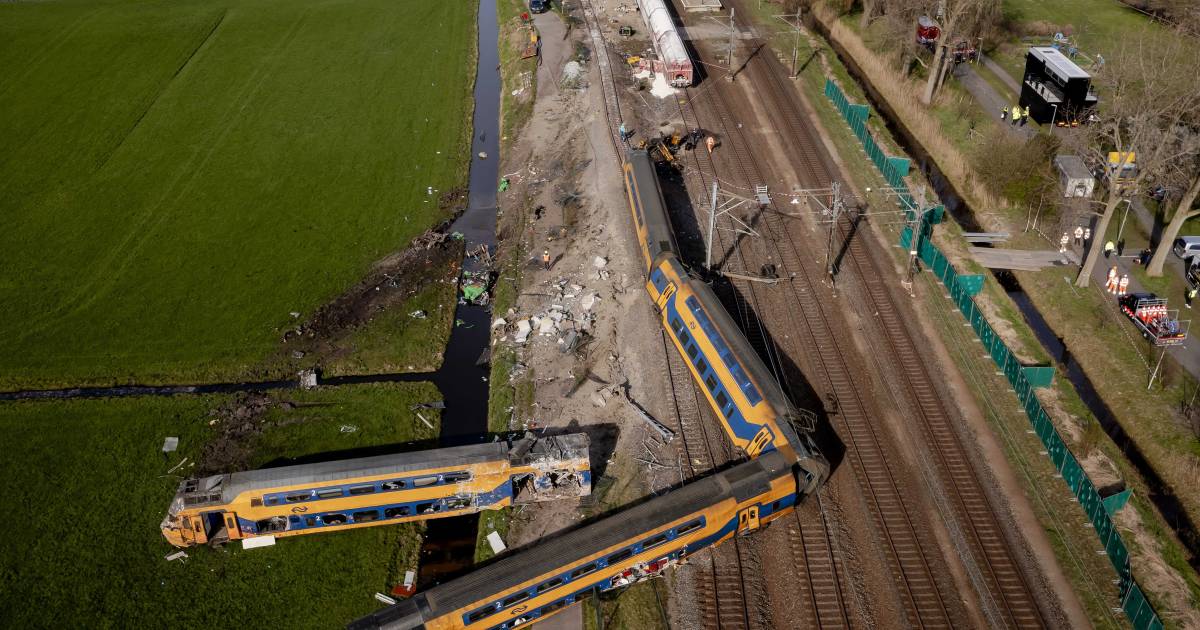 Nachttrein reed vlak voor ongeluk in Voorschoten bijna 140 km per uur.