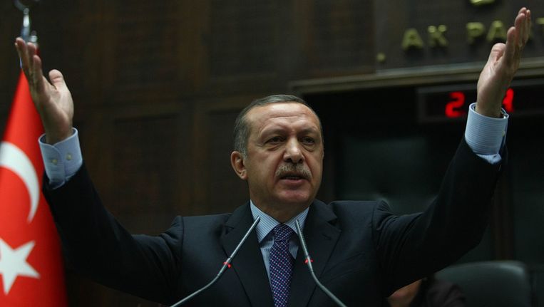 Voor premier Erdogan is abortus zuivere moord. Beeld AFP