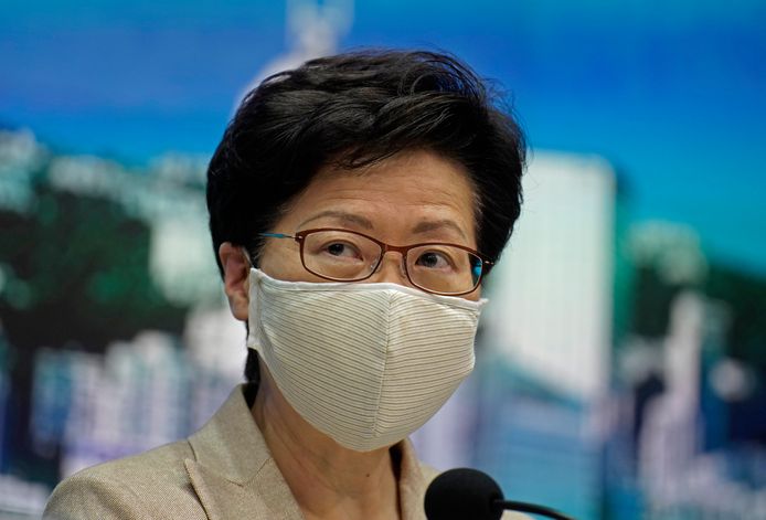 La cheffe de l'exécutif hongkongais Carrie Lam.