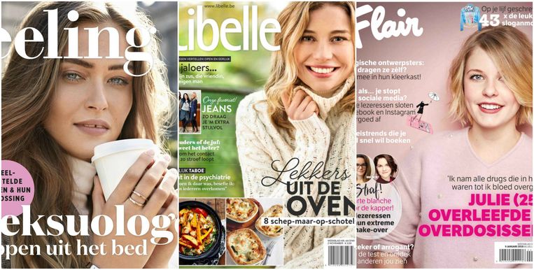 Enkele van de magazines die Roularta inlijft. Beeld rv