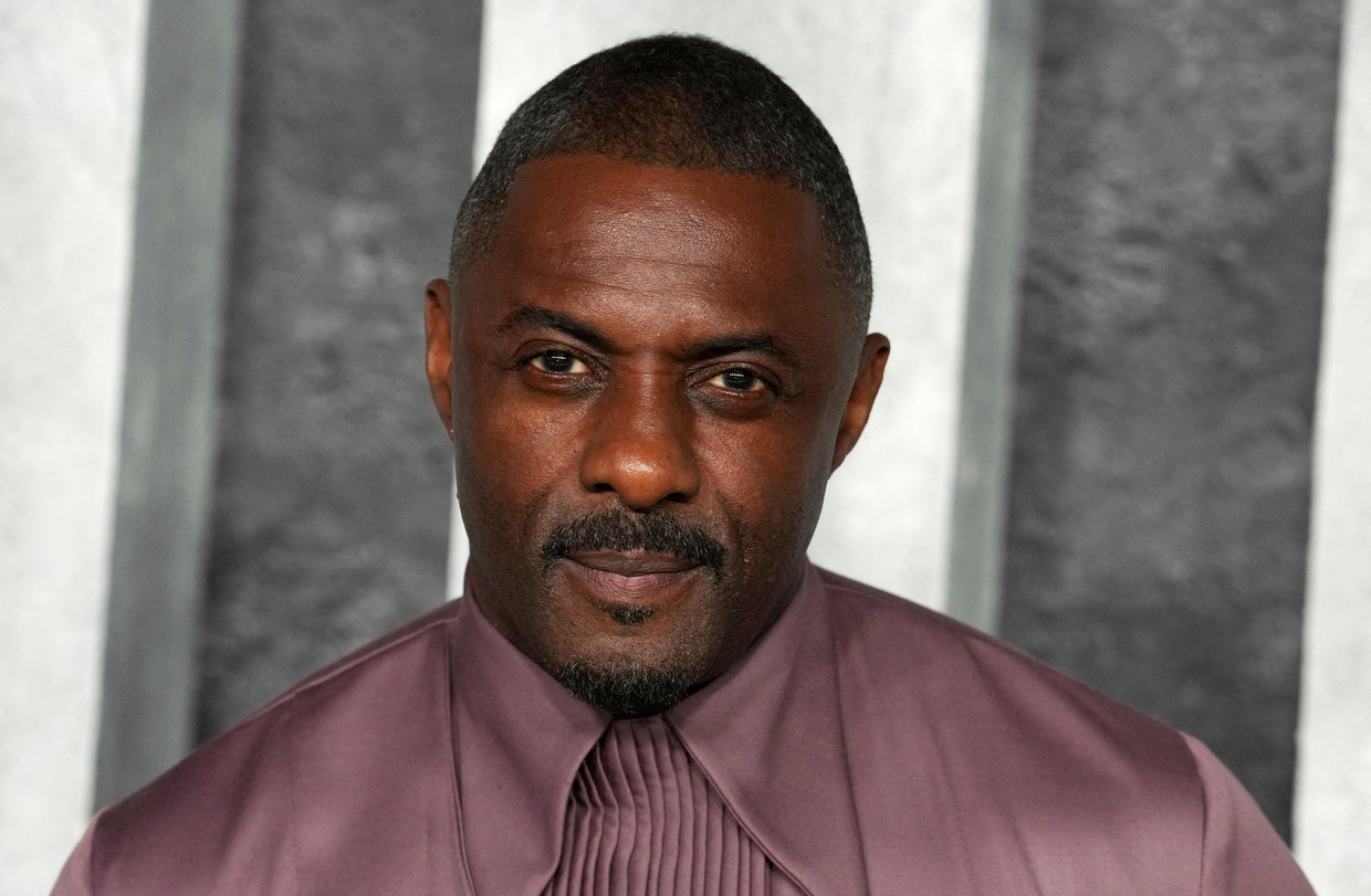 Idris Elba tijdens de première van Luther Beeld Reuters