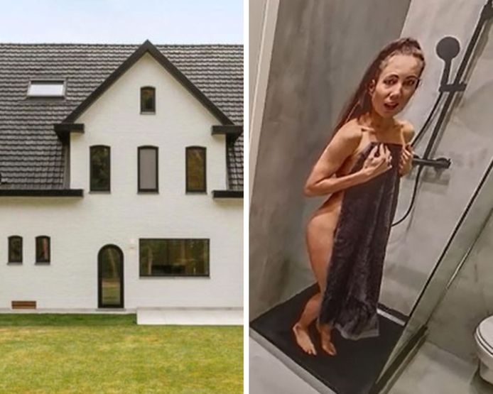 Une femme surprise à moitié nue lors d'une visite immobilière virtuelle, Belgique