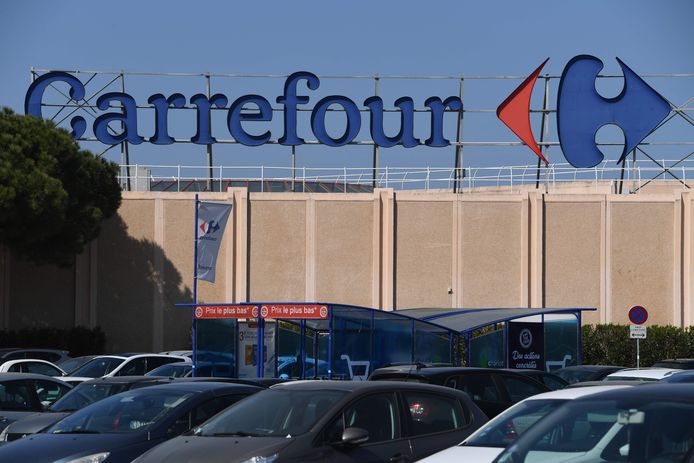 Een supermarkt van Carrefour in Montpellier.