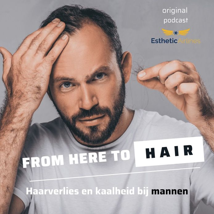 De 6-delige podcast ‘From Here to Hair’ van Ivann Vermeer schetst aan de hand van getuigenissen en experten niet alleen de problematiek rond kaalheid, maar komt ook met suggestieve oplossingen.