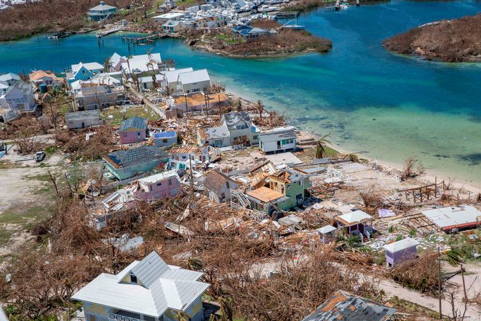 Het eiland Abaco, één van de Bahama's die bekendstaat om zijn havens, golfbanen en all-inclusive resorts, na de verwoestende orkaan Dorian.