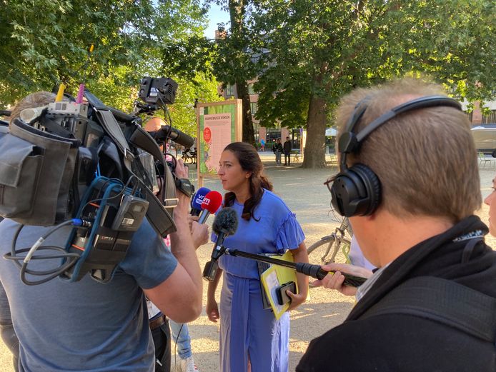 Vlaams minister van Omgeving Zuhal Demir (N-VA) houdt topoverleg over Ventilus in Brugge vandaag.