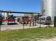 De brandweer bij Pepsico in Veurne.