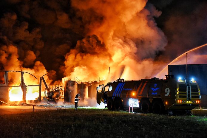 Zeer grote brand aan de Kroonstraat in Tilburg