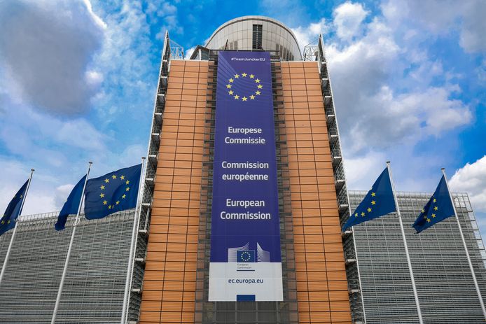 Het gebouw van de Europese Commissie in Brussel.