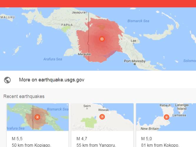 Papoea-Nieuw-Guinea getroffen door zware aardbeving: "Geen melding van slachtoffers"