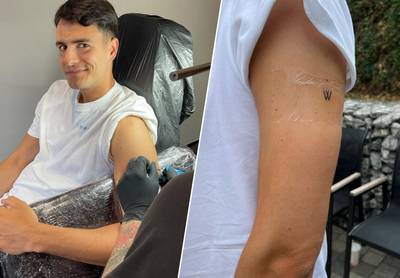 Conner Rousseau laat tattoo zetten voor overleden vriend Wouter