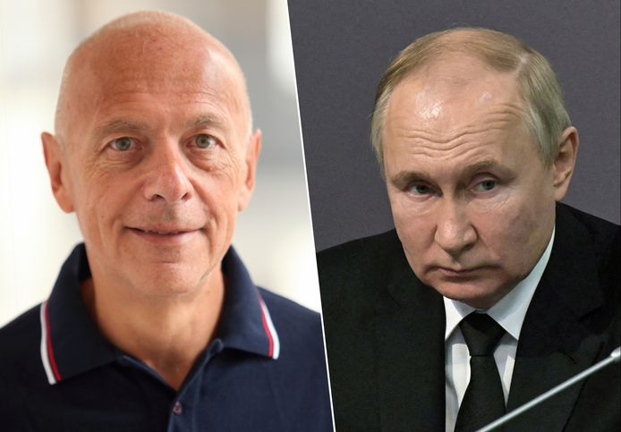 Voormalig Russisch minister van Buitenlandse Zaken Andrej Kozyrev (links) en huidig Russisch president Vladimir Poetin (rechts).